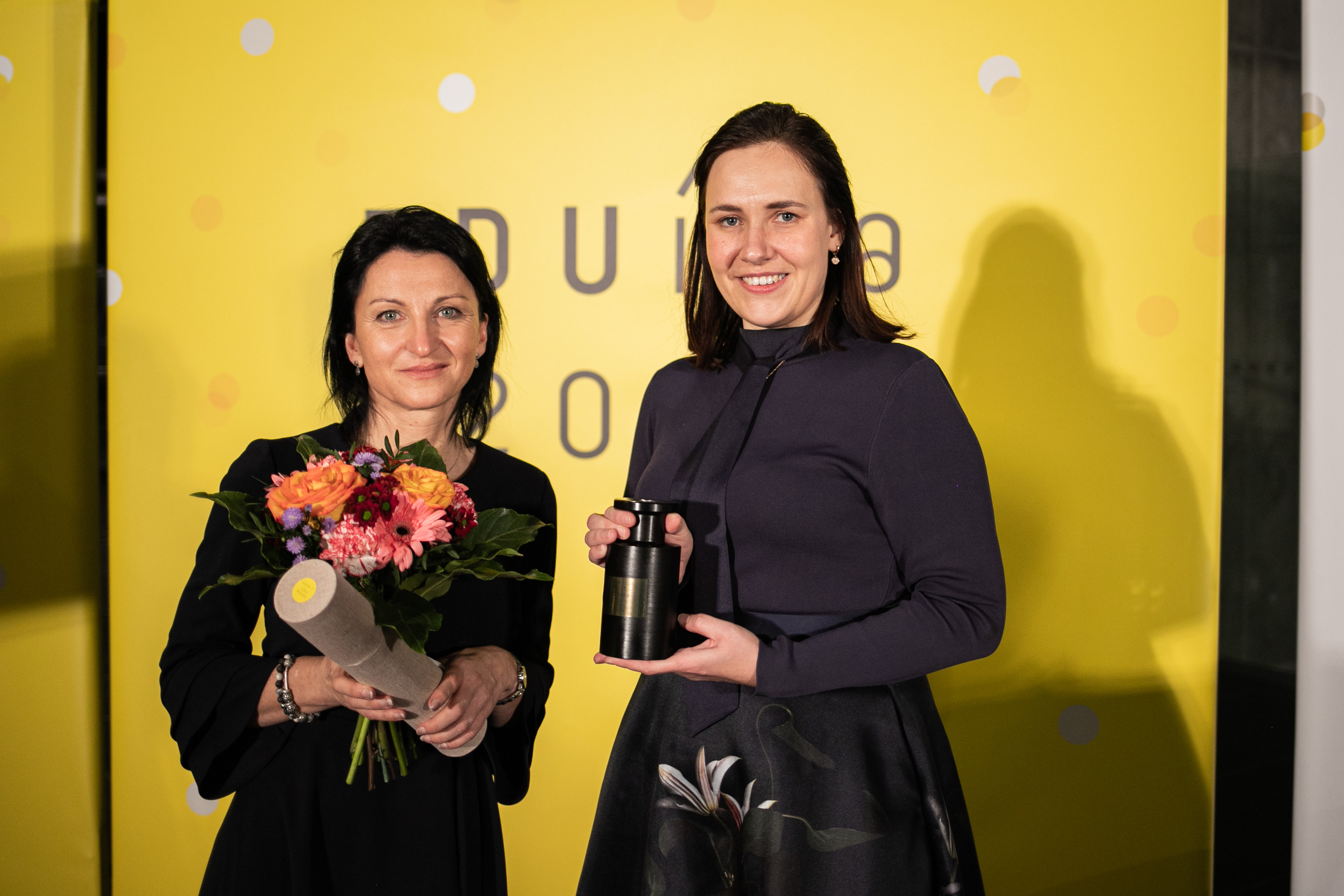Náměstkyně primátora Andrea Hoffmannová při přebírání ceny EDUína 2021. Foto: Kateřina Lánská 